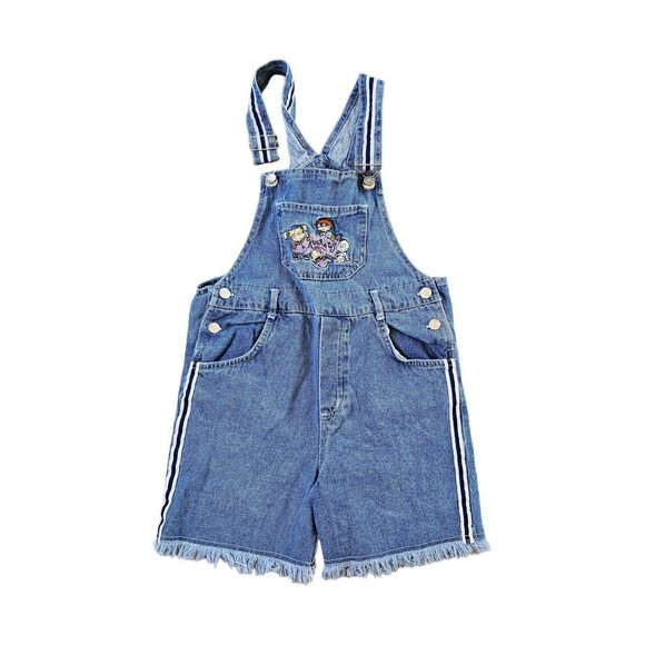 Vintage Denim Rugrats Embroidered Overalls Girls 10/12 - Picture 1 of 5